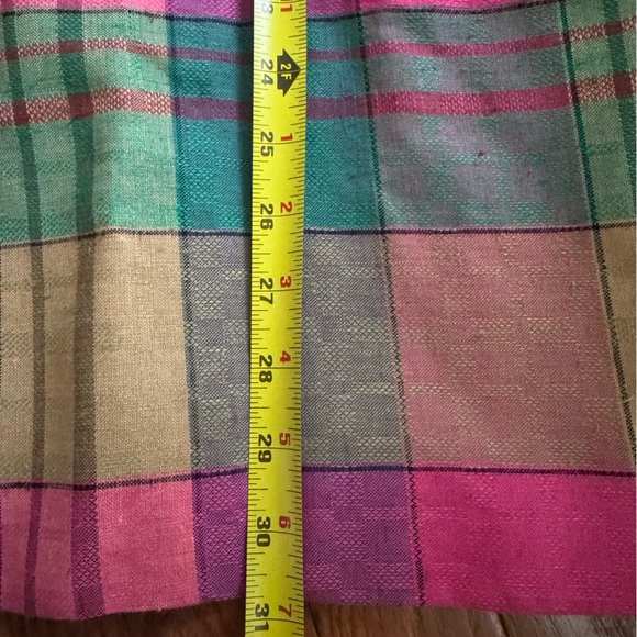 Cute Pink Vintage Women's Blazer Jacket By Exterior Size M Plaid 60% Rayon - Picture 11 of 13